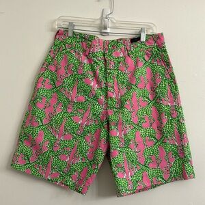 LILLY PULITZER Giraffe Print PALM BEACH FIT Summer Bermuda sz 32